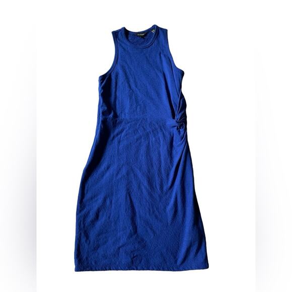 Ted Baker Womens/Teen Midi Knot Dress Livviaa Size 2 Cotton Classy Demure - Picture 1 of 9